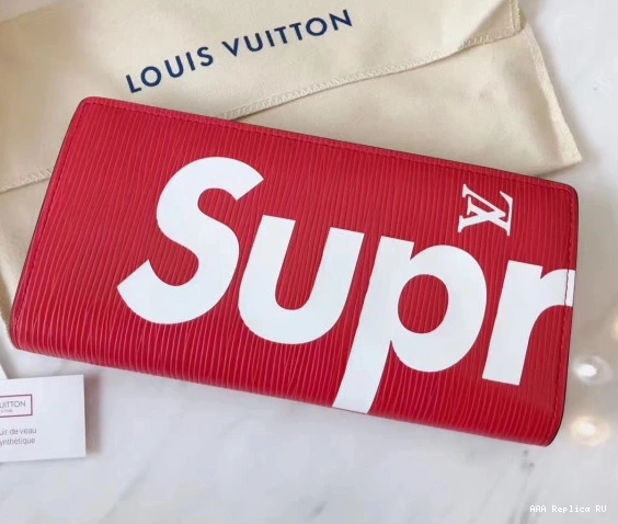 Aaa replica bags Vuitton Louis wallet supreme 0716